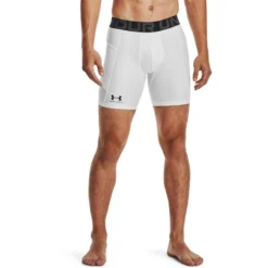 Under Armour Men's HeatGear® Armour Compression Shorts White / Black