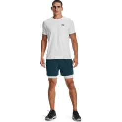 Under Armour Men's HeatGear® Armour Compression Shorts White / Black -Sportswear Shop s7.v5 1361596 100 fsf