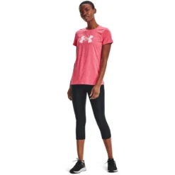 Under Armour Women's UA Tech™ Twist Graphic T-Shirt Brilliance / White -Sportswear Shop s7.v5 1366125 819 fsf