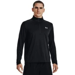 Under Armour Men's Speed Stride 2.0 Half Zip Top Black / Reflective