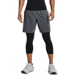 Under Armour Men's Woven Graphic Shorts Pitch Grey / Black