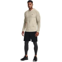 Under Armour Men's Rush All Purpose Hoodie Stone / Black -Sportswear Shop s7.v5 1370450 279 fsfadd
