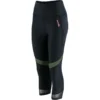 Women's Savannah Capri Leggings Black / Green