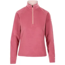 Trespass Women's Skylar Half Zip Fleece Rose Blush