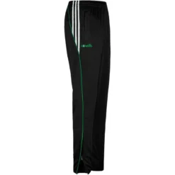 Men's Solar 3 Stripe Brushed Skinny Bottoms Black / Green / White