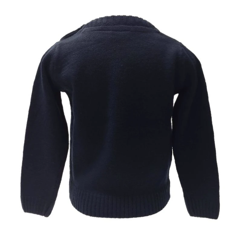 Trad Craft Kids' Shamrock Jumper Navy Knit Emerald 2 Trad Craft Kids' Shamrock Jumper Navy Knit Emerald - Image 2