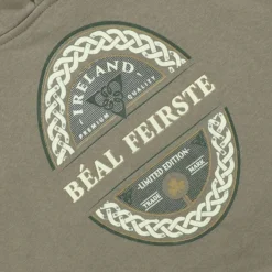 Trad Craft Men's Béal Feirste Classic Hoodie Sand -Sportswear Shop trad craft mens belfast classic hooded top sand adlt p3