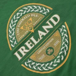 Trad Craft Men's Ireland Emerald Isle Classic T-Shirt Sage -Sportswear Shop tradcraft sage trad ireland classic tee p1617 p3