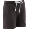 Kids' Trigger French Terry Leisure Shorts Dark Grey / White