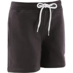 Kids' Trigger French Terry Leisure Shorts Dark Grey / White