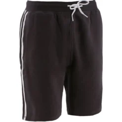 Men's Trigger French Terry Leisure Shorts Dark Grey / White