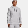 Under Armour Women's Armour Fleece® Left Chest Hoodie Halo Gray Light Heather / Black