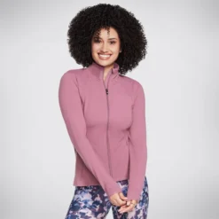 Skechers Women's Go Walk Mesh Jacket Dark Mauve