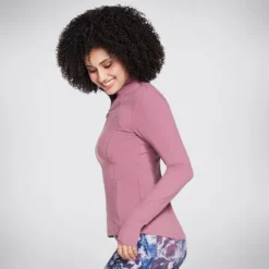 Skechers Women's Go Walk Mesh Jacket Dark Mauve -Sportswear Shop w03ja158 dkmv c