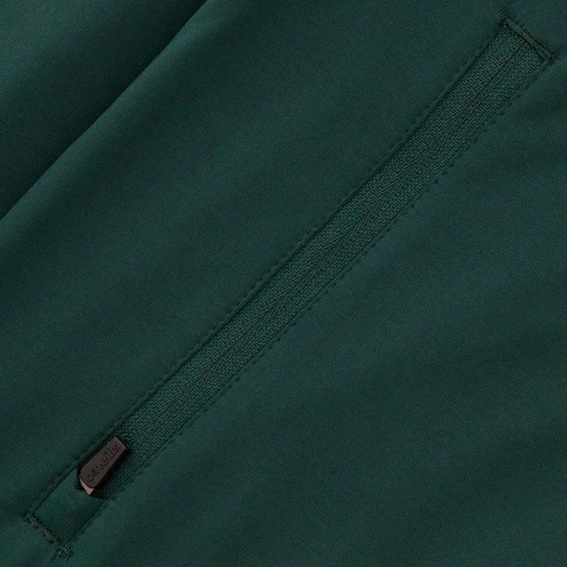 Men's Zack Brushed Half Zip Top Green / Grey / Black 5 Men's Zack Brushed Half Zip Top Green / Grey / Black - Image 5